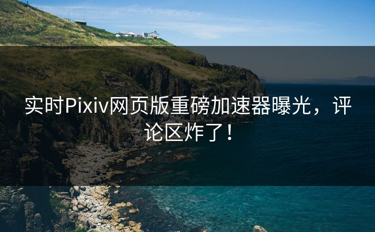 实时Pixiv网页版重磅加速器曝光，评论区炸了！