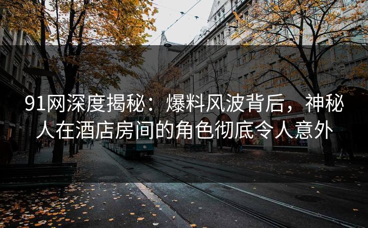 91网深度揭秘：爆料风波背后，神秘人在酒店房间的角色彻底令人意外