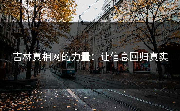 吉林真相网的力量：让信息回归真实
